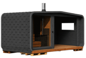 5M cube sauna with terrace
