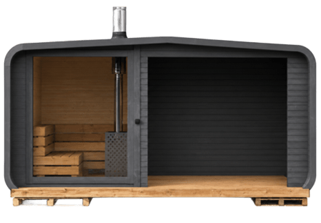 5M cube sauna with terrace